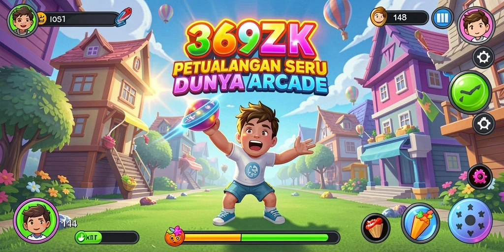 Tampilan gameplay <strong>369ZK</strong> yang penuh warna dan aksi cepat.