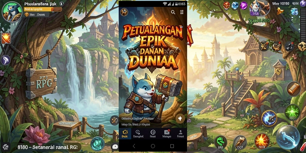 Tampilan aksi menarik dalam game RPG 8180.