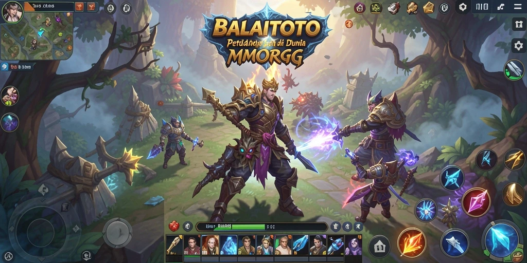 Screenshot BALAITOTO menampilkan pemandangan epik gameplay MMORPG.