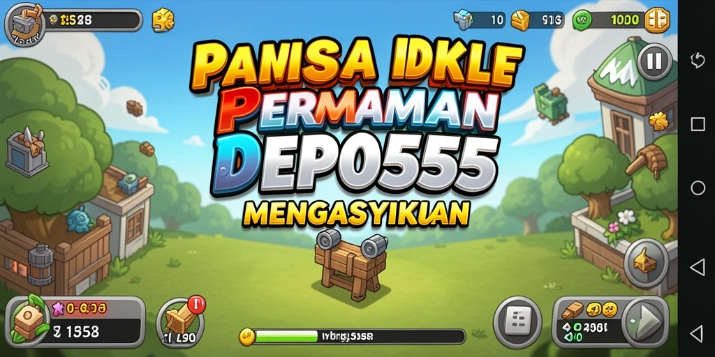 Tampilan gameplay DEPO555 yang menawan dengan elemen Idle.