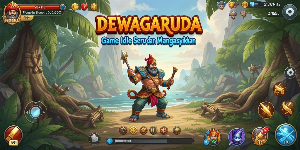 Tampilan gameplay DEWAGARUDA yang seru dan menarik.