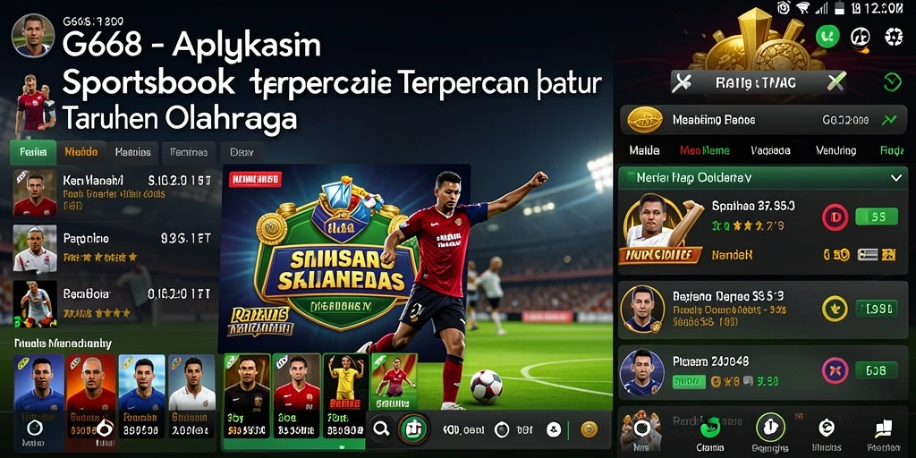 Tampilan screenshot utama G668 menampilkan suasana taruhan olahraga yang mendebarkan.