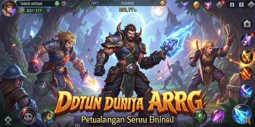 Tampilan aksi seru dalam game ARPG IDR77.