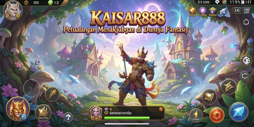 Screenshot utama KAISAR888 menampilkan aksi seru dalam petualangan.