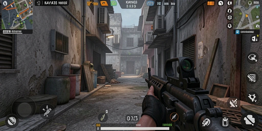Screenshot menampilkan aksi seru dalam pertempuran TPS KAYA33.