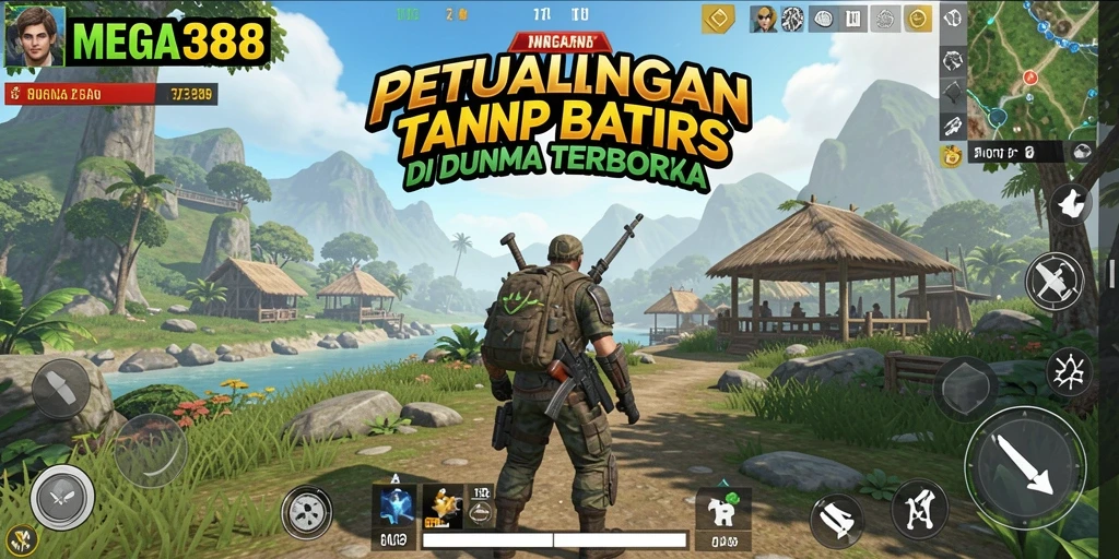 Tampilan gameplay seru di dunia terbuka MEGA388.