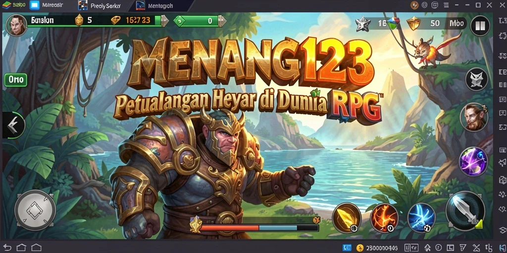 Tampilan grafis luar biasa dalam gameplay RPG MENANG123.