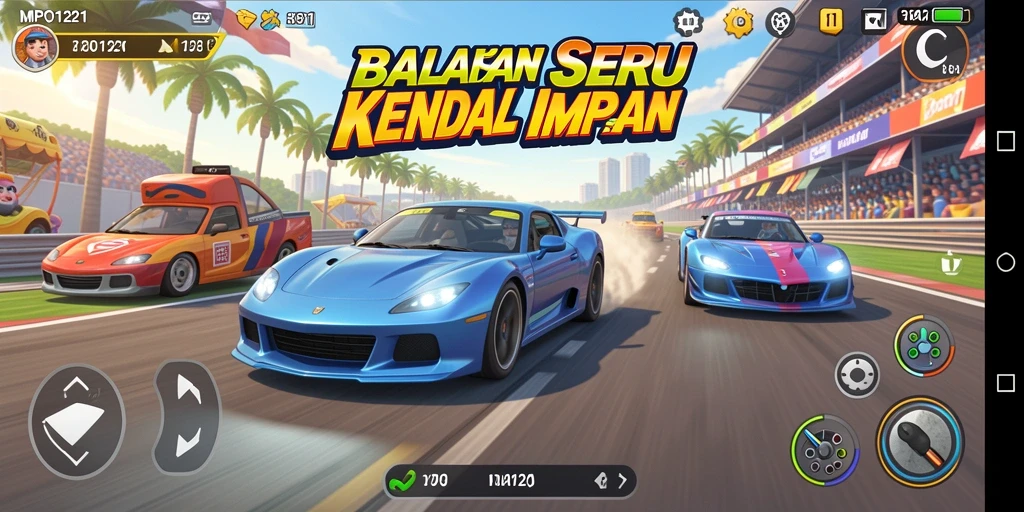 Tampilan gameplay utama MPO1221 yang mendebarkan dan penuh aksi.