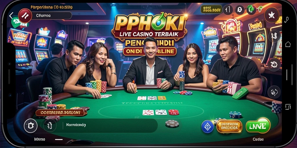 Tampilan gameplay seru di PPHOKI dengan dealer live profesional.