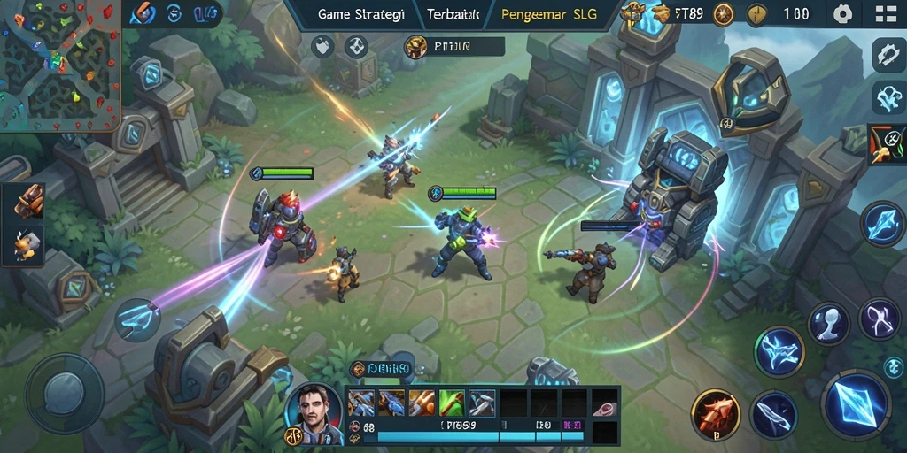 Screenshot gameplay PT89 menunjukkan aksi strategi yang mendebarkan.