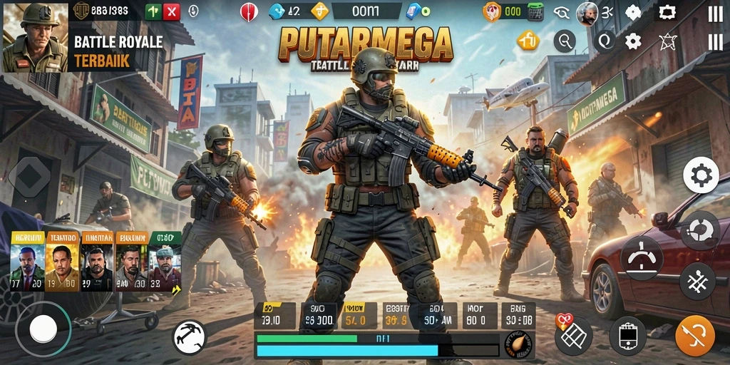 Tampilan menegangkan dari pertempuran di PUTARMEGA.