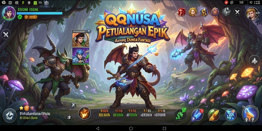Tampilan gameplay RPG yang menakjubkan di QQNUSA.