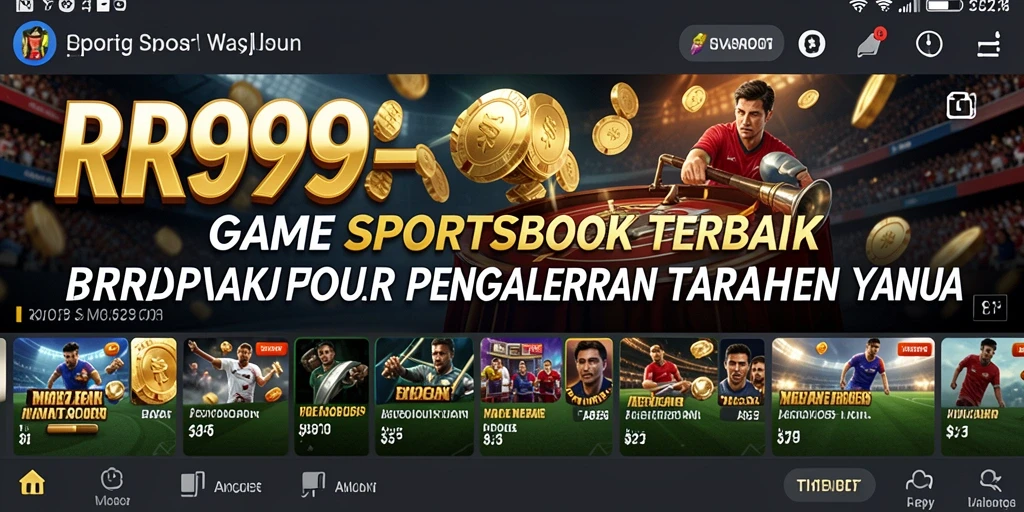 Tampilan menarik dan gameplay seru di aplikasi Sportsbook RR999.
