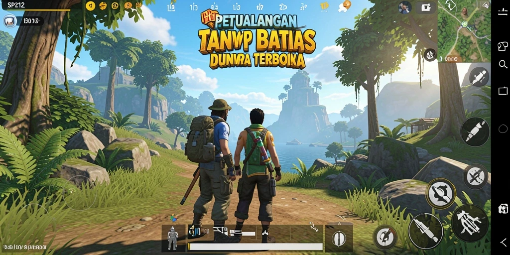 Screenshot ini menunjukkan gameplay eksplorasi dunia terbuka SP212.