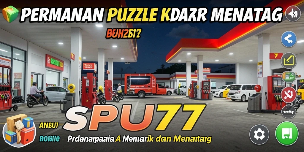 Gameplay SPBU77 yang menantang dan menyenangkan di dalam puzzle.