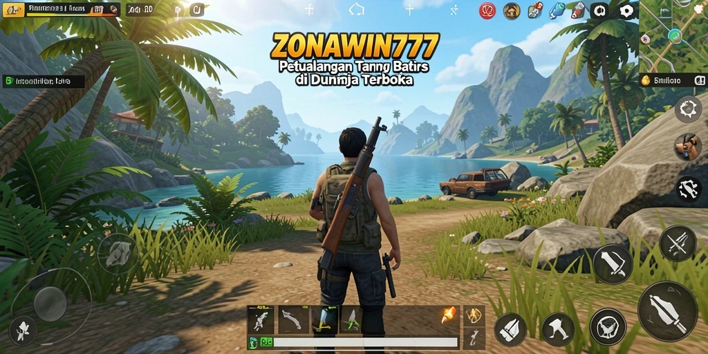 Tampilan gameplay ZONAWIN777 dalam dunia terbuka yang menakjubkan.